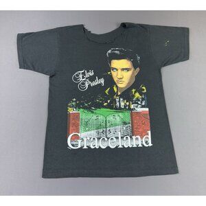 Rare Vintage 1992 Elvis Presley Graceland Band Tee Music Single Stitch Black Tee